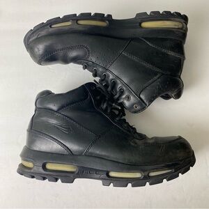 Nike Men's ACG Air Max Goadome Boots Black Leather Waterproof sz 7.5